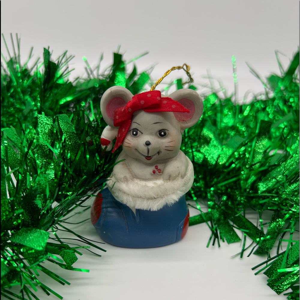 Vintage Sweetest Little Fellow Giftco 1986 Bell Christmas Ornament